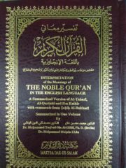 The Interpretation of the Meanings of The NOBLE QURAN French Gold Paper